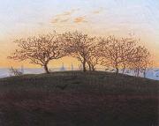 Caspar David Friedrich Hills and Ploughed Fields near Dresden (mk10) oil on canvas